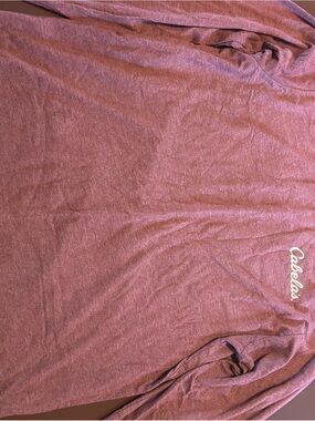 Cabela's Men's Heathered Burgundy Long-Sleeve Tee